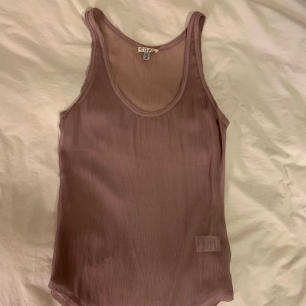 Sheer Purple Tank - Urban Outfitters